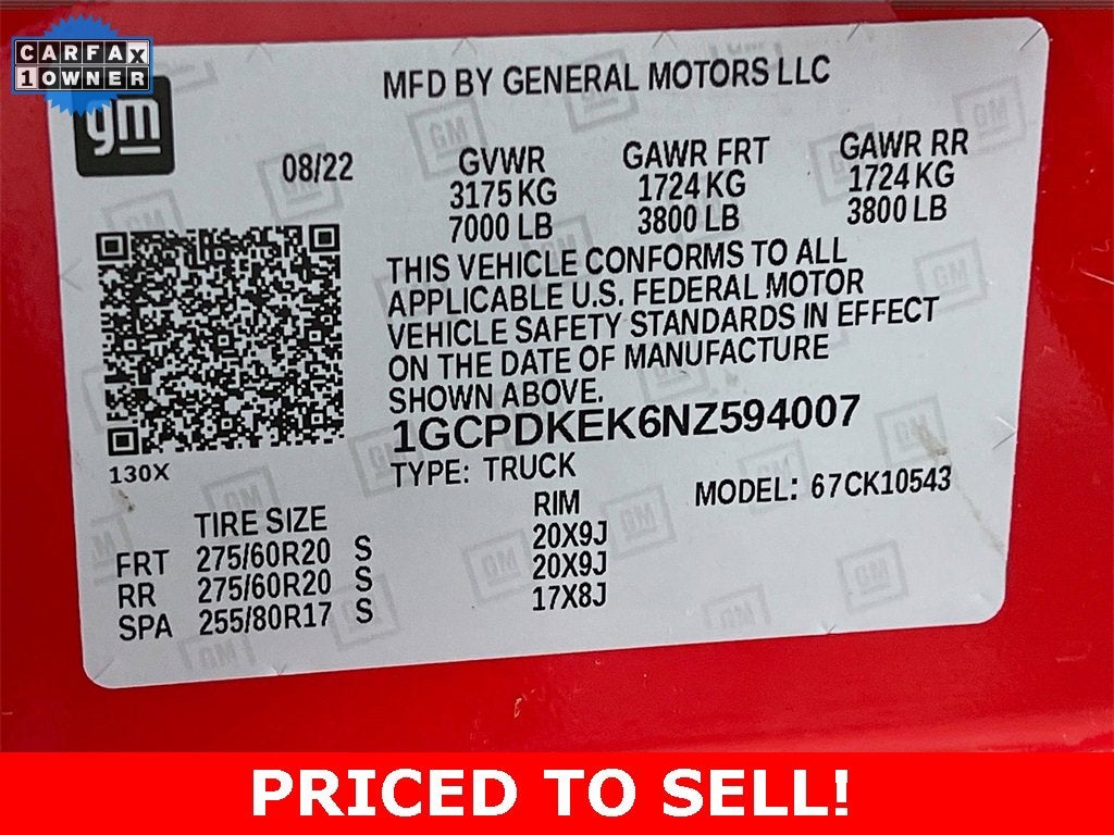 2022 Chevrolet Silverado 1500 LT (2FL)