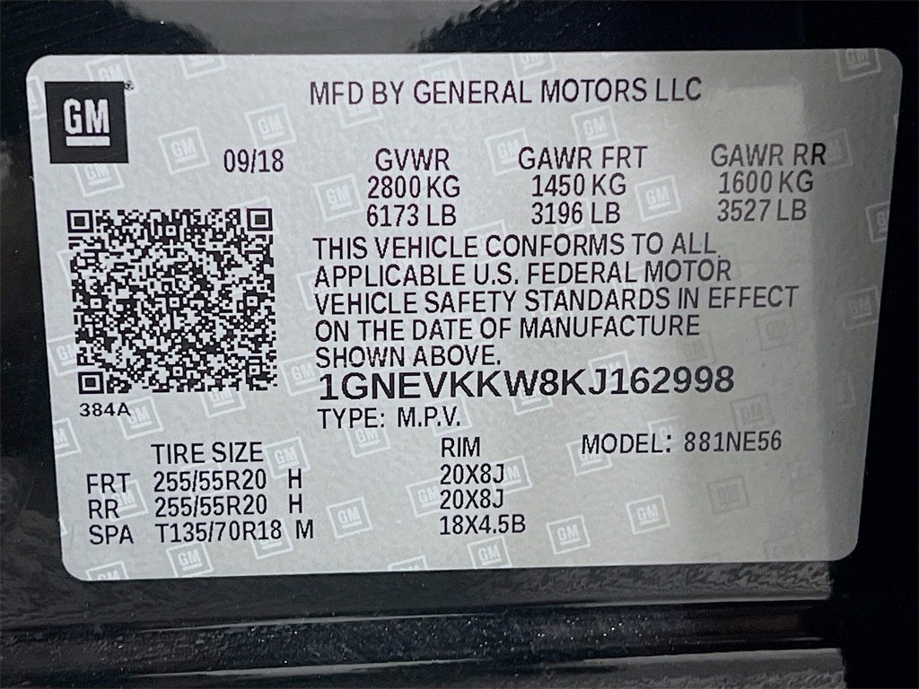 2019 Chevrolet Traverse Premier