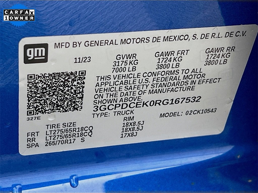 2024 Chevrolet Silverado 1500 Custom Trail Boss