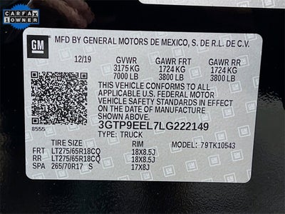 2020 GMC Sierra 1500 AT4