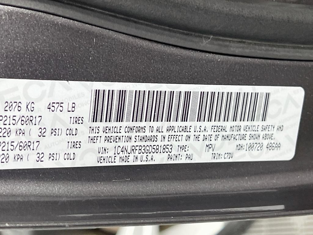 2016 Jeep Patriot Latitude