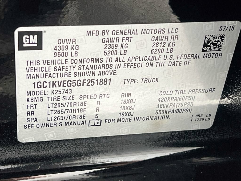 2016 Chevrolet Silverado 2500 HD LT