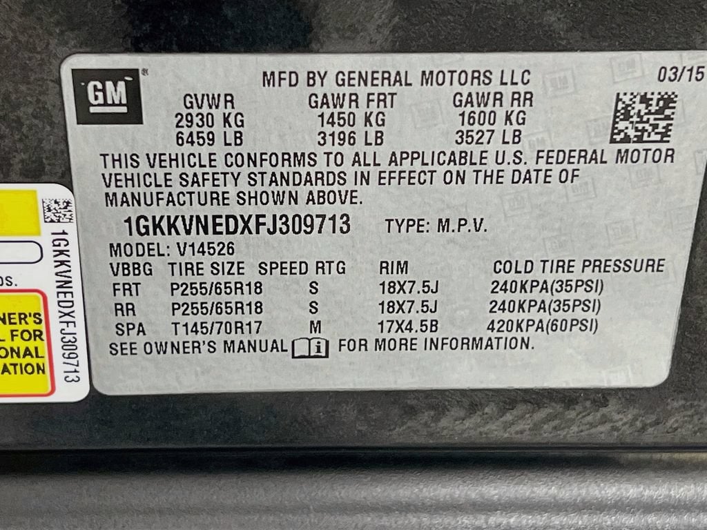 2015 GMC Acadia SLE
