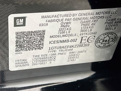 2019 GMC Sierra 1500 4WD CREW 157