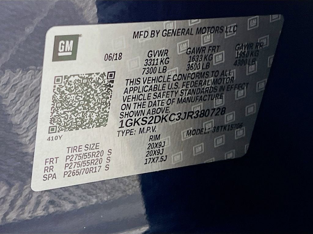 2018 GMC Yukon SLT Standard Edition