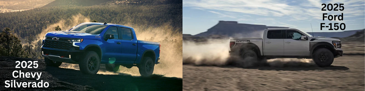 2025 Chevy Silverado 1500 vs 2025 Ford F-150 in Grayling, MI