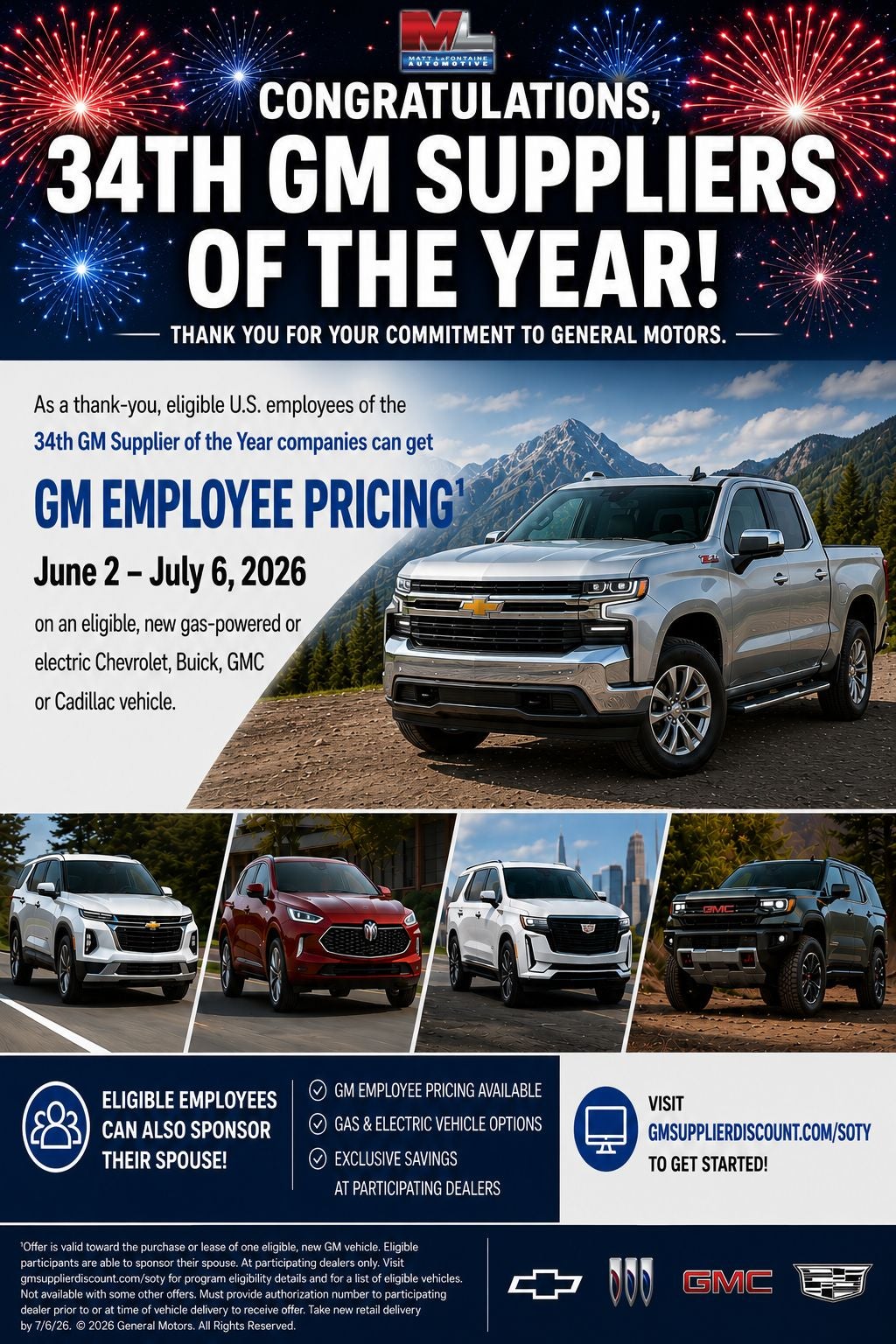 34th GM SUPPLIERS OF THE YEAR