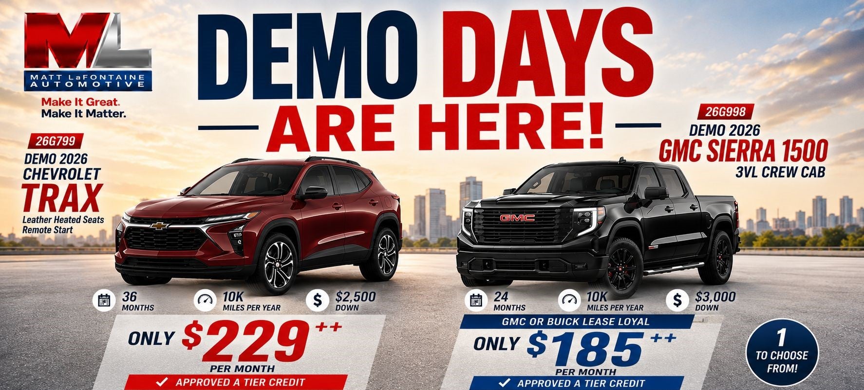 LEASE OFFERS 2026 TRAX & COLORADO